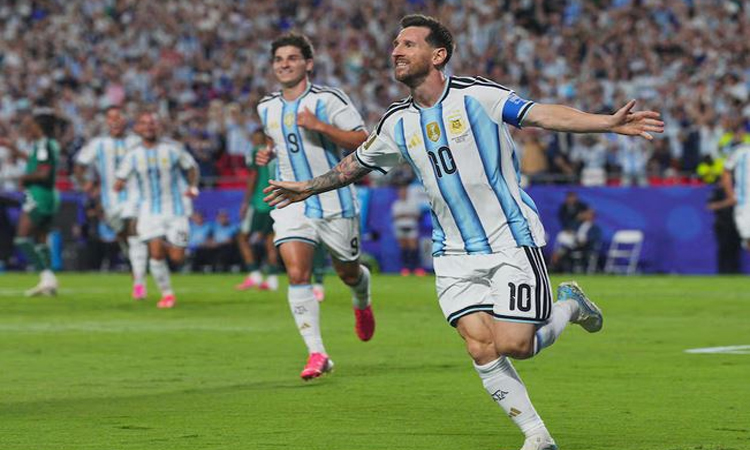 Lionel Messi equals all-time goalscoring record at World Cups