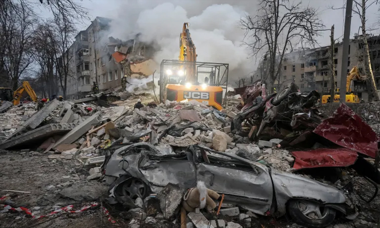 Russian strike kills one, wounds nine in Kharkiv