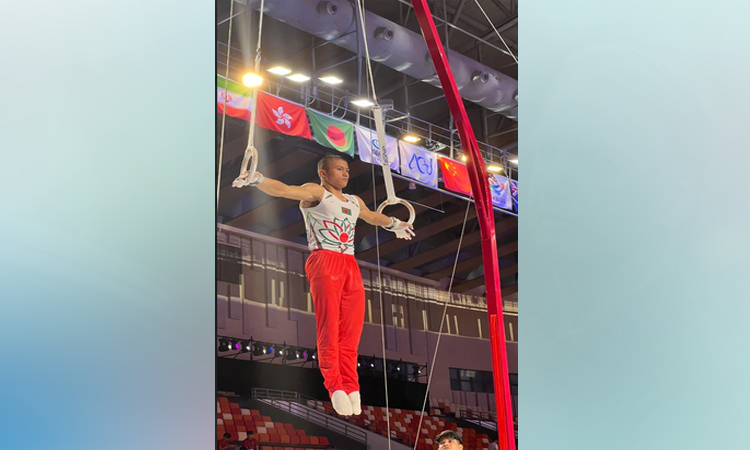 Uting, Rajib achieve outstanding success at Asian Gymnastics 