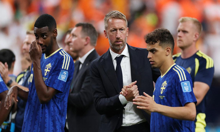 Potter says 'harsh' World Cup hammering will make Sweden better