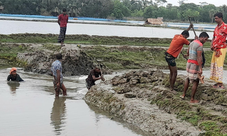 Illegal canal embankment removed in Rampal following state minister's directive