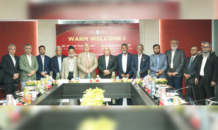 ICAB felicitates MPs associated with CA profession