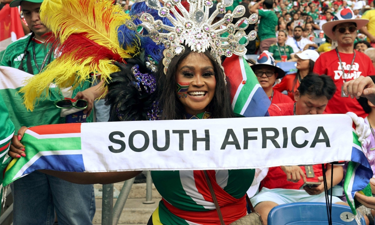 South Africans celebrate in the streets after World Cup advance