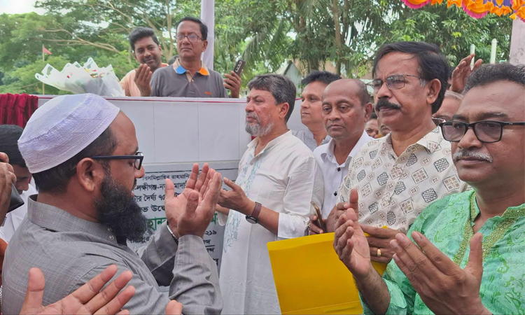 Construction of bridge on Kumar river at Madaripur inaugurated 