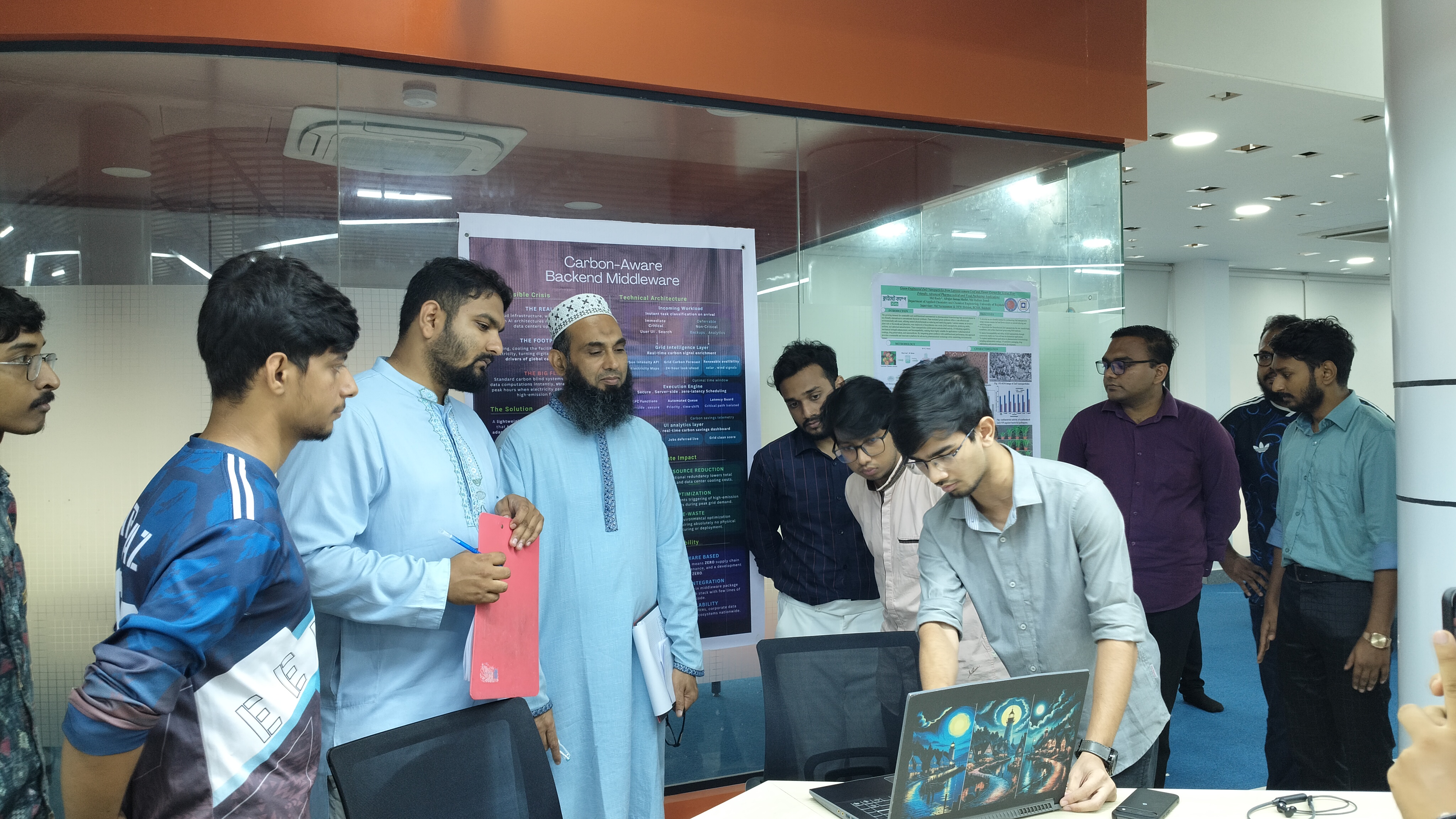 Young innovators showcase green technologies at RUET climate camp