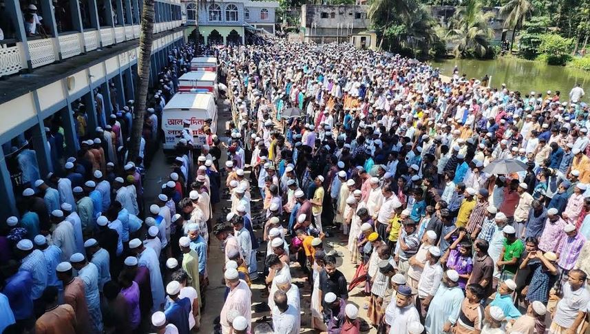Five Bangladeshis killed in Qatar road accident laid to rest in Sylhet