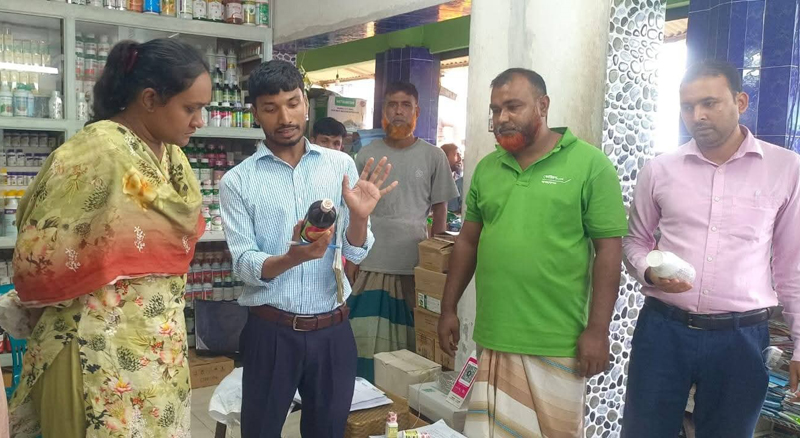 Rajshahi Trader fined Tk 50,000 for selling expired pesticides