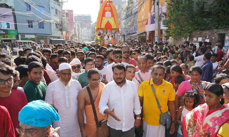 Traditional Rath Yatra festival begins in Rajshahi