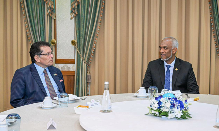 Maldives President hosts tea honouring Khalilur 