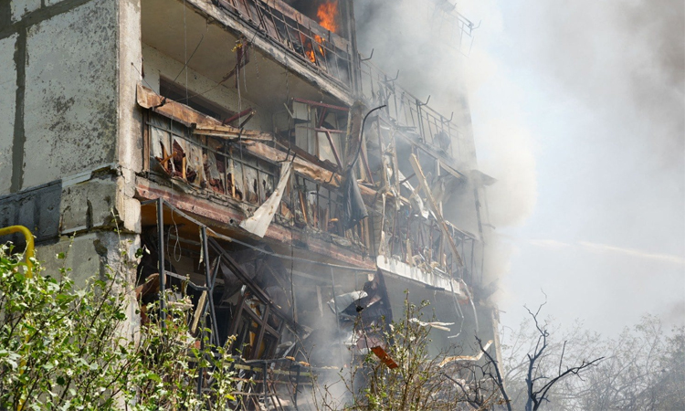 Ukrainian strikes on Russia kill 2, spark fires: officials