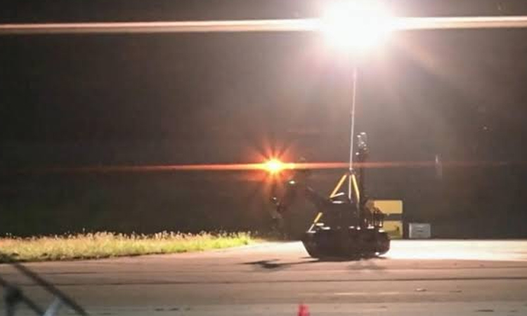 Germany holds security meeting over explosive drone amid Russia protest