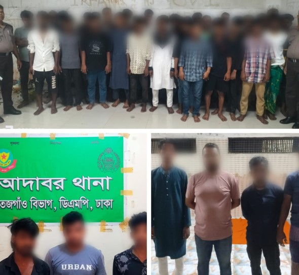 72 arrested in Tejgaon police drive