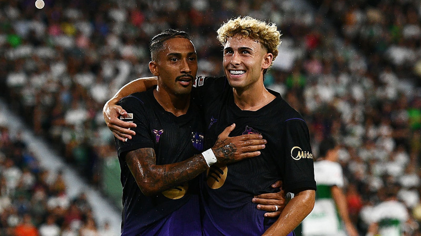 Liga holders Barcelona crush Elche, Atletico salvage Villarreal draw