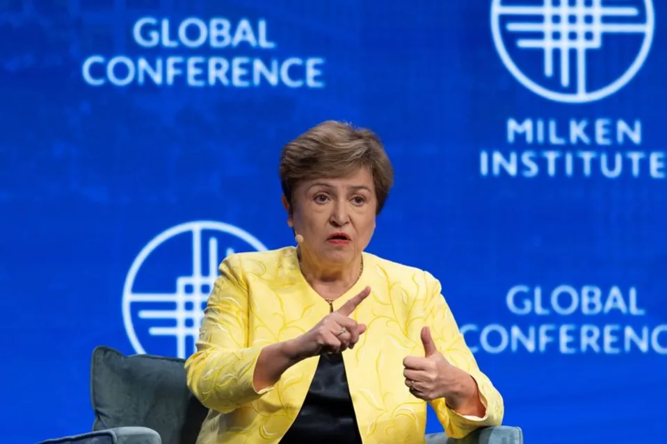 Global economy 'storm-tossed' between crises and AI opportunity: IMF chief