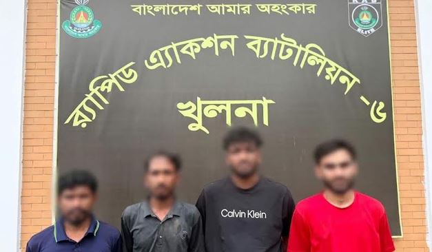 RAB arrests top-listed criminal Momi, his 3 associates in Khulna