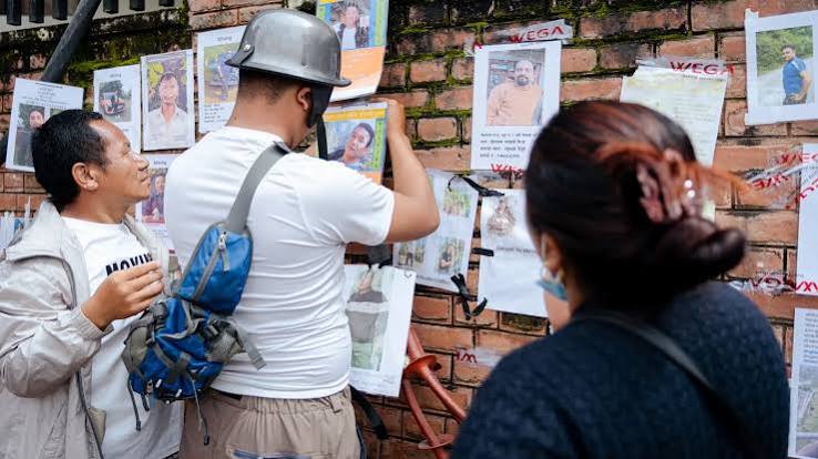 Nepali families hold symbolic funerals for missing after floods