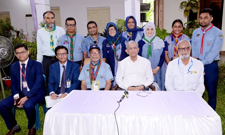 Thakurgaon district scouts leaders pay courtesy call on President
