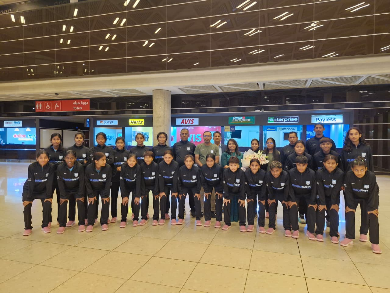 U-17 women's national football team reaches Jordan safely