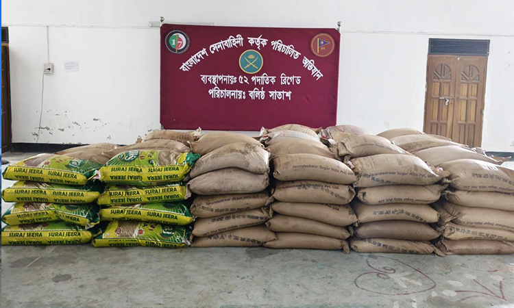 সিলেট সীমান্তে মহিষসহ ৬৯ লাখ টাকার চোরাই পণ্য জব্দ
