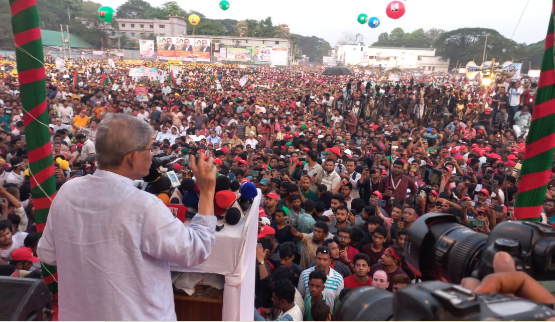 বাংলাদেশের ১৮ কোটি মানুষ আওয়ামী লীগকে চায় না : মির্জা ফখরুল 