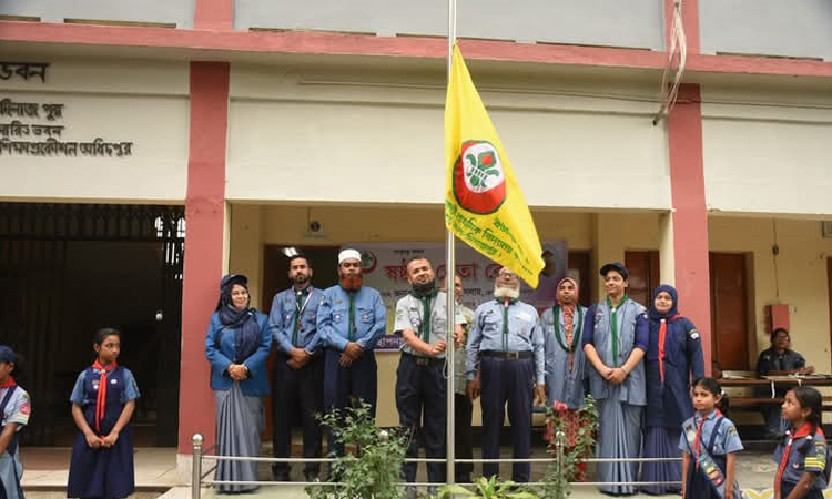 দিনাজপুরে চার দিনব্যাপী অনূর্ধ্ব ১৫ কাব স্কাউটস প্রশিক্ষণ কোর্স শুরু