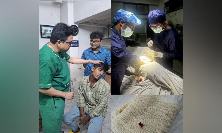 জুলাই আন্দোলনে টাঙ্গাইলে আমিনুরের মুখে বিদ্ধ গুলি সফলভাবে অপসারণ