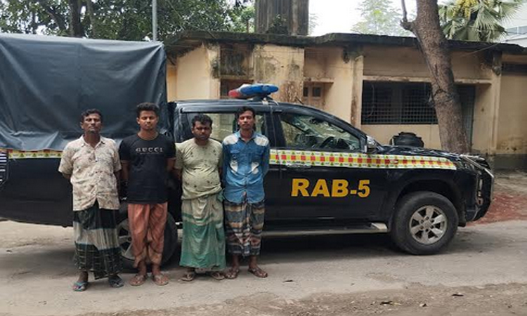 রাজশাহীতে হত্যা মামলার চার আসামি আটক