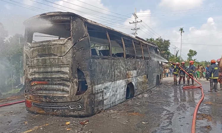 শেরপুরে বাস চাপায় মোটরসাইকেল আরোহী নিহত