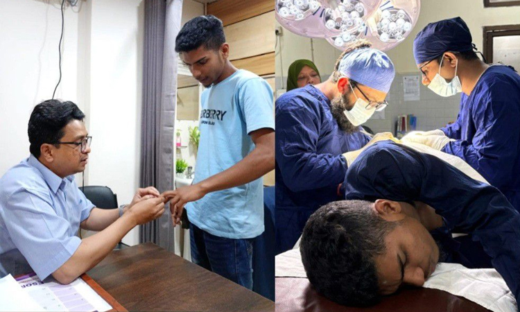 ছাত্র-জনতার অভ্যুত্থানে গুলিবিদ্ধ গার্মেন্টসকর্মীর অস্ত্রোপচার করালো জেডআরএফ