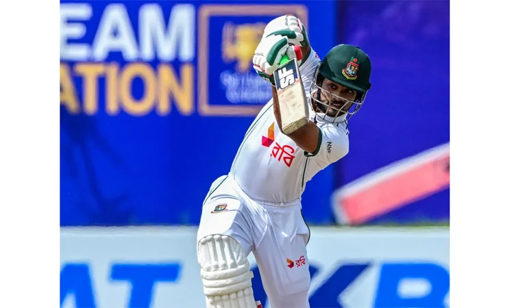 গল টেস্টে জোড়া সেঞ্চুরিতে শান্তর রেকর্ড