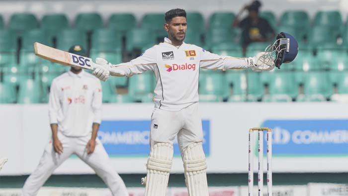 নিশাঙ্কার সেঞ্চুরিতে পিছিয়ে পড়ল বাংলাদেশ