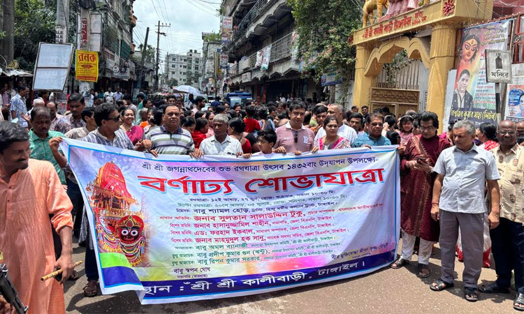 টাঙ্গাইলে নানা আয়োজনে রথযাত্রা শুরু