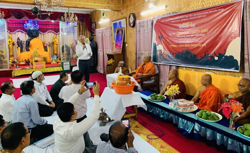 জুলাই গণ-অভ্যুত্থানে শহীদদের স্মরণে ধর্মরাজিক বৌদ্ধ মহাবিহারে পুণ্যানুষ্ঠান    