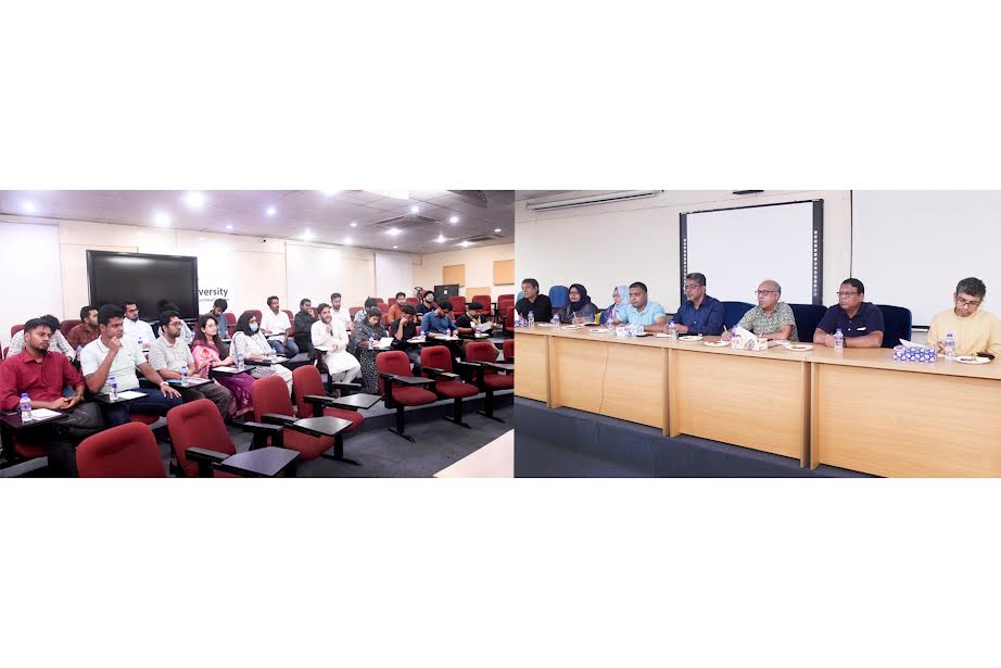 ডাকসু নির্বাচনে রিটার্নিং কর্মকর্তাদের সঙ্গে শিক্ষার্থীদের বিভিন্ন বাস রুট কমিটির বৈঠক
