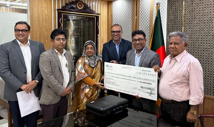 শ্রমিক কল্যাণ ফাউন্ডেশনে ৩ কোটি ২৪ লাখ টাকা অনুদান