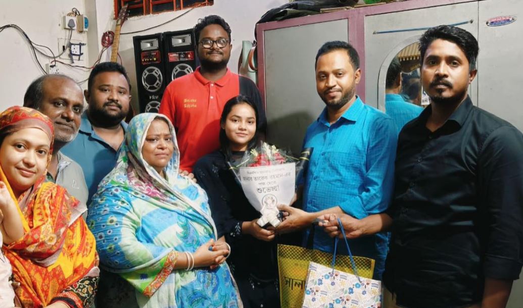 পিতৃহীন রাইসা এসএসসিতে উত্তীর্ণ হওয়ায় তারেক রহমানের শুভেচ্ছা