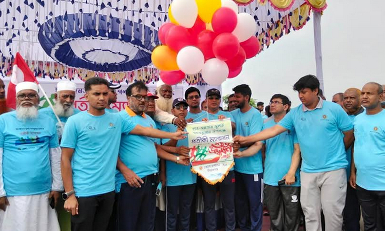 জুলাই গণঅভ্যুত্থান স্মরণে সিরাজগঞ্জে প্রতীকী ম্যারাথন