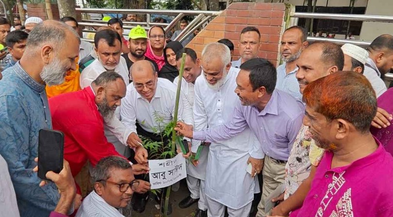 জুলাই শহীদদের স্মরণে গাজীপুরে বৃক্ষরোপণ