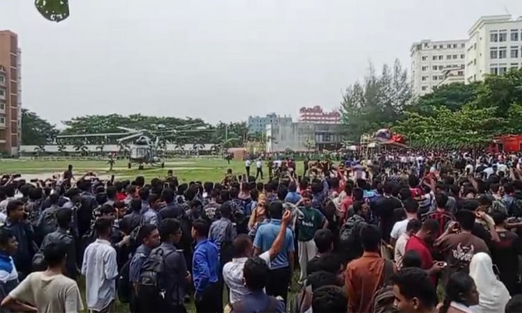 মাইলস্টোন স্কুল অ্যান্ড কলেজে বিমান বিধ্বস্তের ঘটনায় ১৯ জন নিহত, আহত ৬০ 