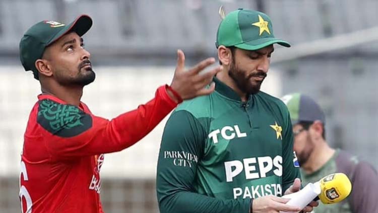 পাকিস্তানের বিপক্ষে টস হেরে ব্যাটিংয়ে বাংলাদেশ