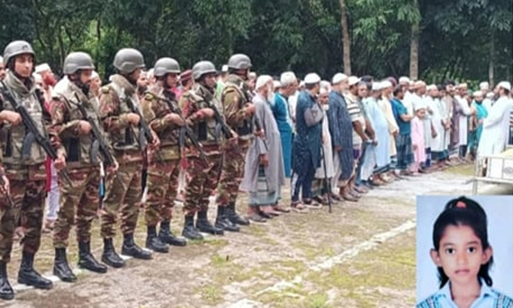 মাইলস্টোনের শিক্ষার্থী রাইসার দাফন সম্পন্ন, শোকে স্তব্ধ গ্রামবাসী