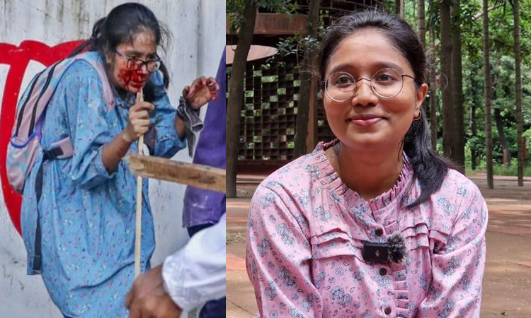 হল গেইটের তালা ভেঙে ১৪ জুলাই রাতেই হাসিনাকে লাল কার্ড দেখিয়েছিলাম : সানজিদা তন্বি