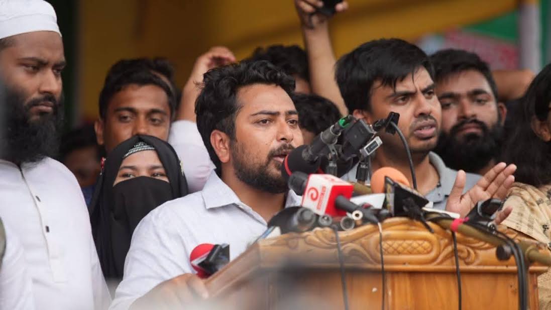 শেখ হাসিনা শেরপুরের উন্নয়নে কোনো কাজই করেনি : নাহিদ ইসলাম