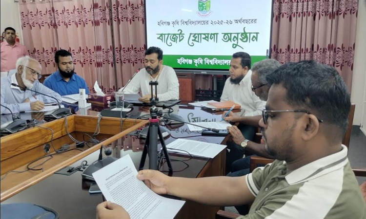 হবিগঞ্জ কৃষি বিশ্ববিদ্যালয়ের বাজেট ঘোষণা