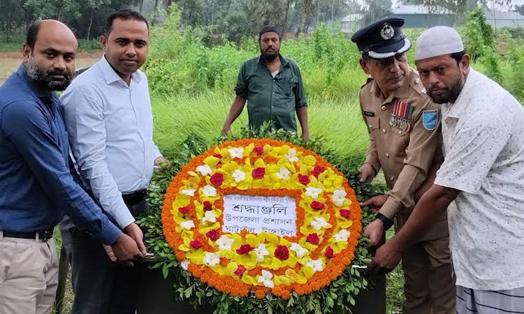 টাঙ্গাইলে শহীদ হাফেজ সাদিকের কবর জিয়ারত ও ফুলেল শ্রদ্ধা