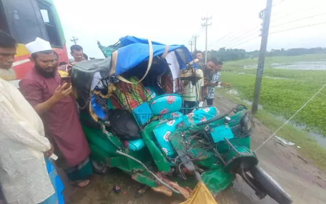 সুনামগঞ্জ-সিলেট মহাসড়কে বাস-সিএনজি সংঘর্ষে নিহত ২