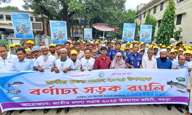 মৎস্য সপ্তাহ উপলক্ষে বগুড়ায় র‌্যালি ও সভা