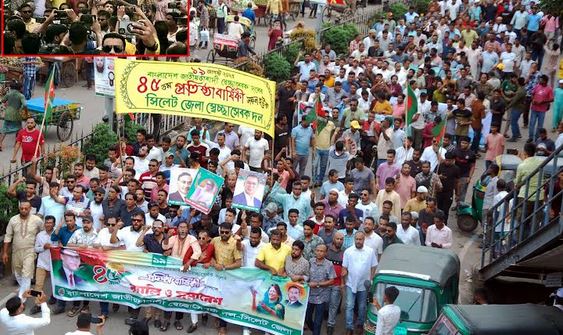প্রতিষ্ঠাবার্ষিকীতে সিলেটে স্বেচ্ছাসেবক দলের র‌্যালিসহ নানা কর্মসূচি