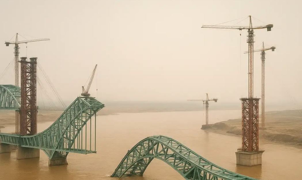 চীনে নির্মাণাধীন সেতু দুর্ঘটনায় নিহত ১০, নিখোঁজ ৪ 