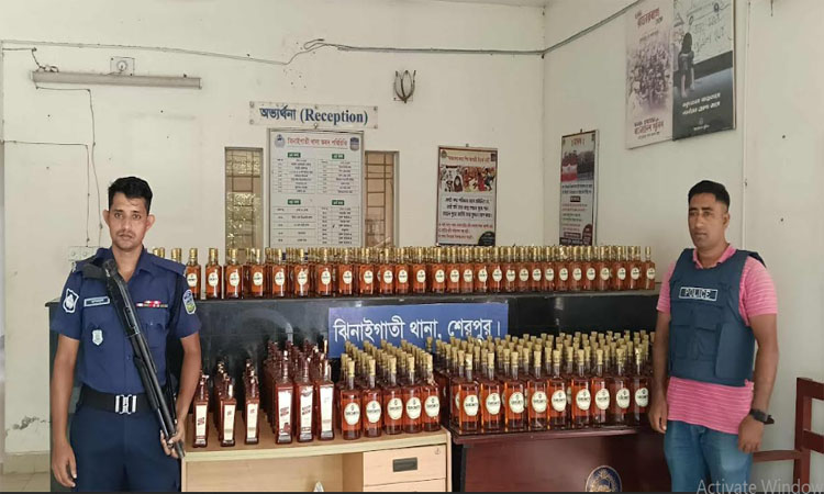 শেরপুর সীমান্তে মাদক জব্দ